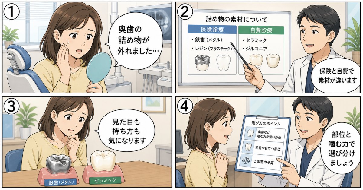 むし歯治療後の詰め物の選び方｜再発を防ぎ納得して選ぶ基準