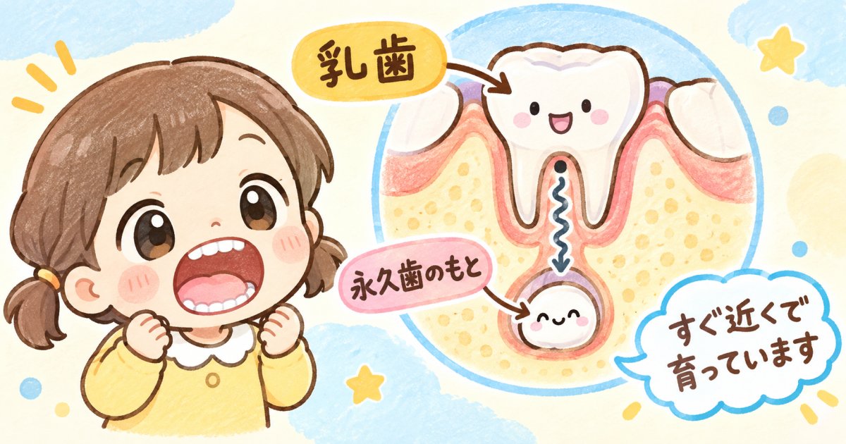 乳歯のむし歯を放置するとなぜ永久歯に影響が及ぶのか