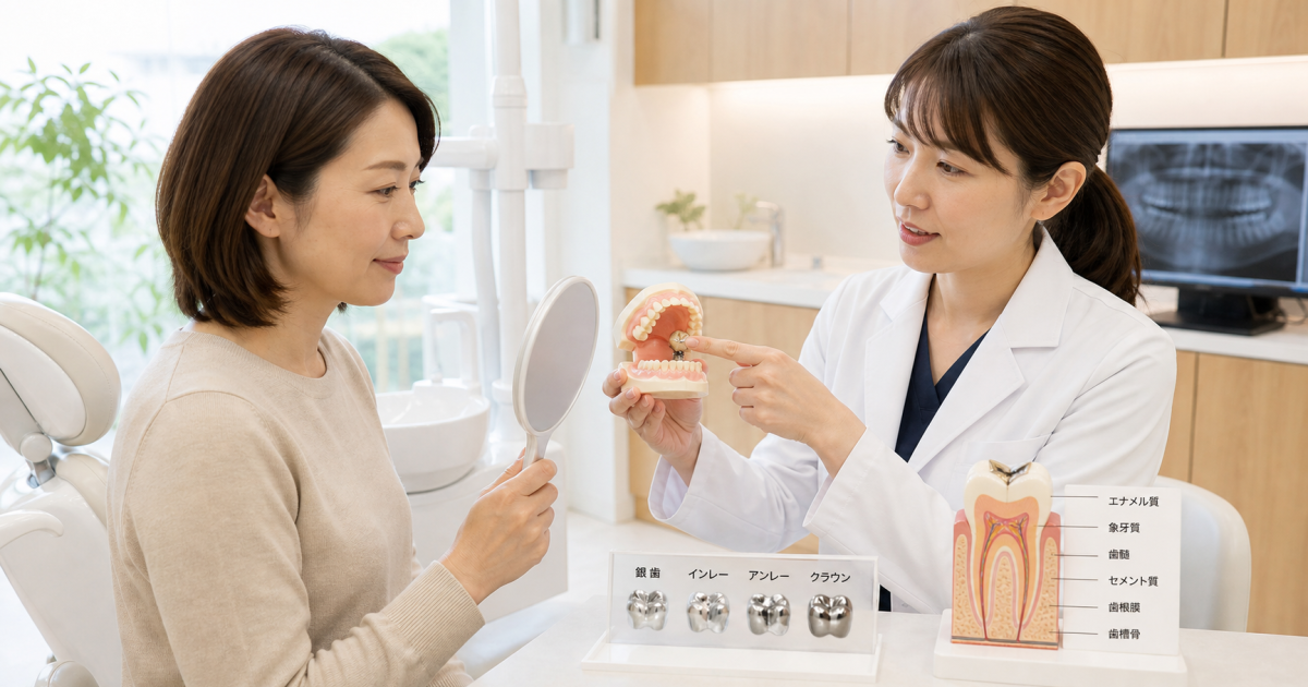 銀歯のフチが黒い・しみる原因は？二次むし歯を防ぐセルフケア