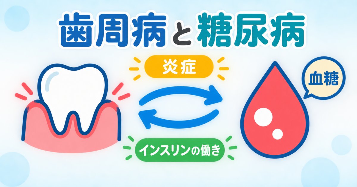 歯周病と糖尿病は、なぜ互いに影響し得るのか
